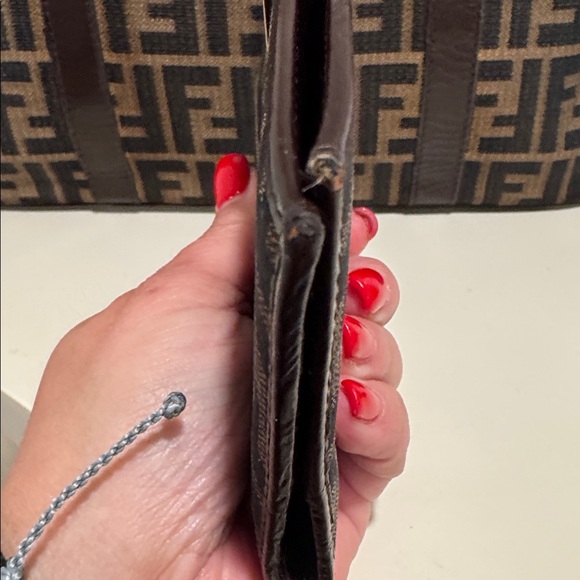 Fendi Zucca Vintage Top handle Boston Bag / Wallet bundle- Bag With COA - Picture 15 of 17